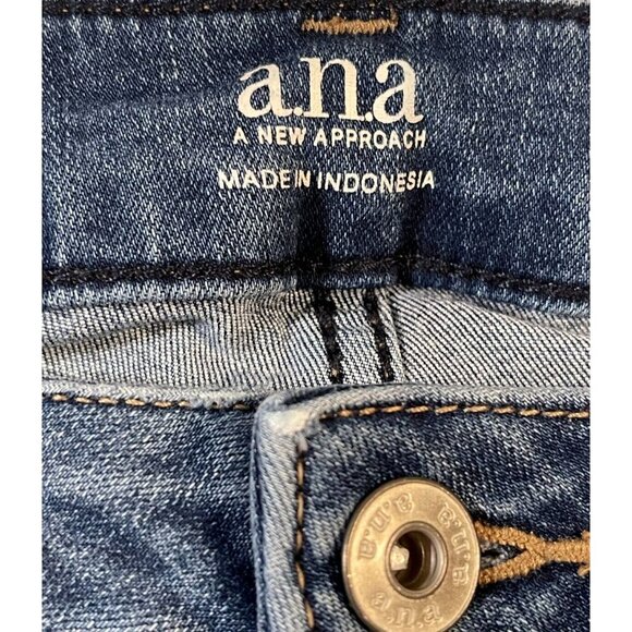 A.N.A. Women's Medium Wash Stretch Skinny Jeans SIZE-2 - Picture 2 of 5
